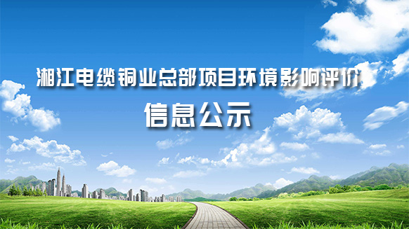 湘江電纜銅業(yè)總部項目環(huán)境影響評價信息公示 湘江電纜銅業(yè)總部項目環(huán)境影響評價信息公示